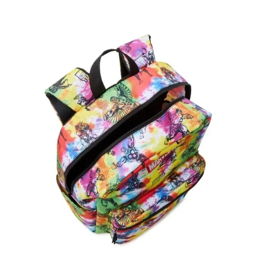 Marvel Comics Tie Dye Backpack All Over Print OSFA New Back to School Backpack